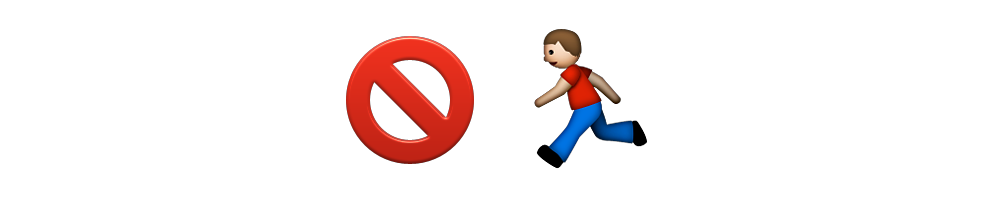 No Running